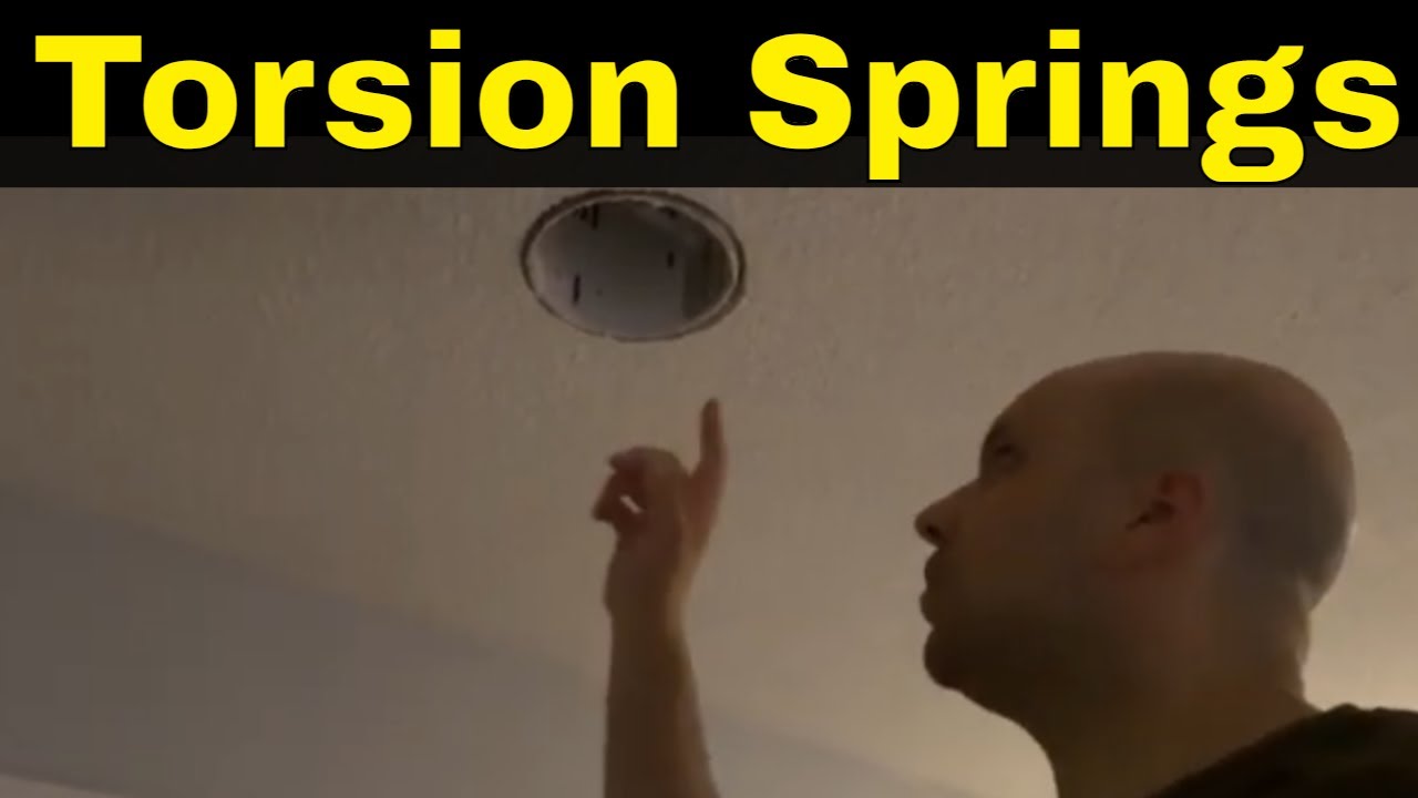 How To Install Torsion Springs On Recessed Lights-Tutorial