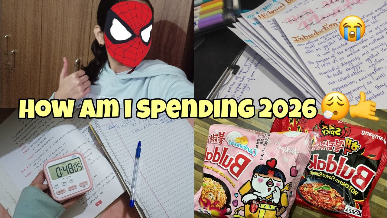 HOW AM I SPENDING 2026??😭🤚| New year celebration 🎊, Cooking 👩🏻‍🍳, shopping🛍️, Study📖| Study vlog