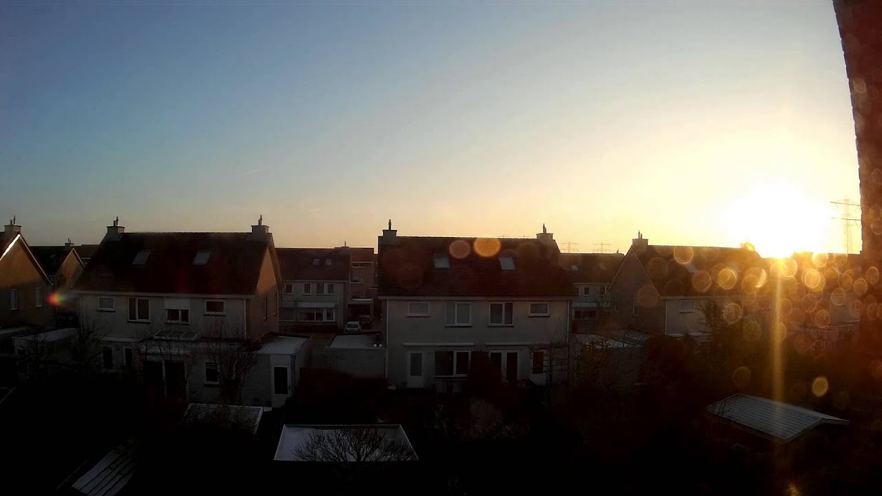 Zonsopkomst in Leeuwarden Zuiderburen timelapse