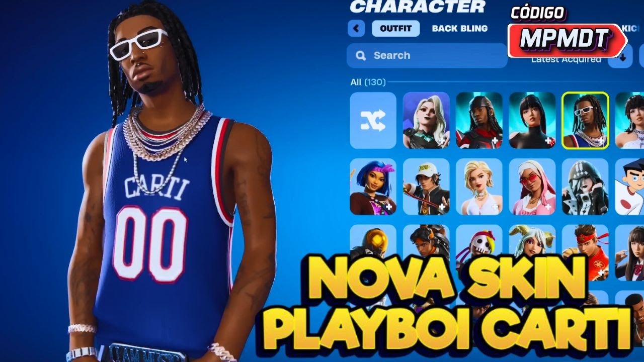 NOVA SKIN PLAYBOI CARTI - NOVA SKIN QUE ESTAR&Aacute; NA LOJA DO DIA 11/12/25 - PLAYBOI CARTI