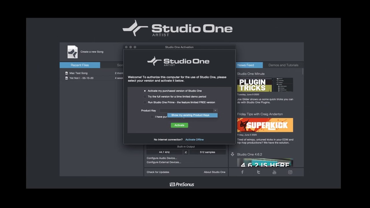 Обновление Studio One Artist до Professional