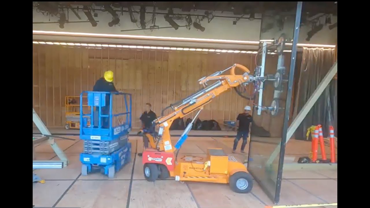 Glass wall installation at Princeton University