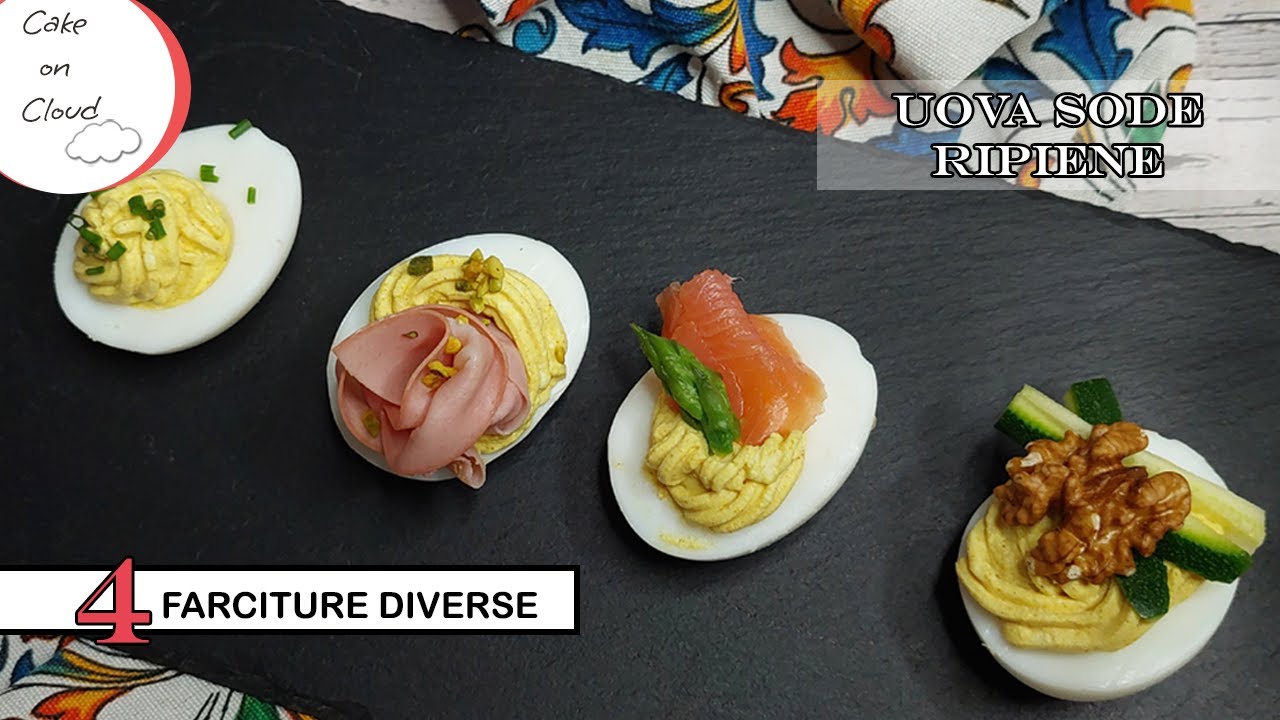 Uova sode ripiene - 4 farciture diverse!