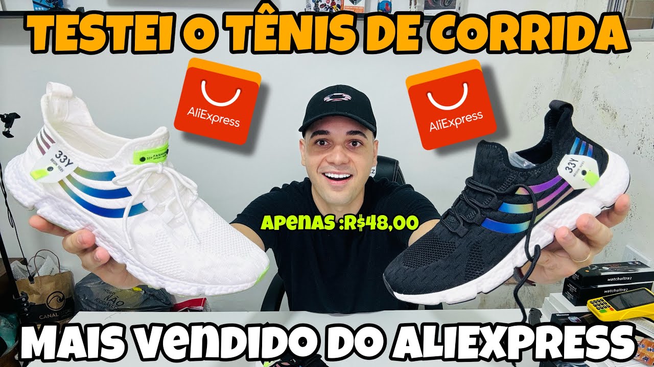 TESTEI O TÊNIS DE CORRIDA MAIS VENDIDO DO ALIEXPRESS - VEJA PORQUE ELE É SUCESSO DE VENDAS