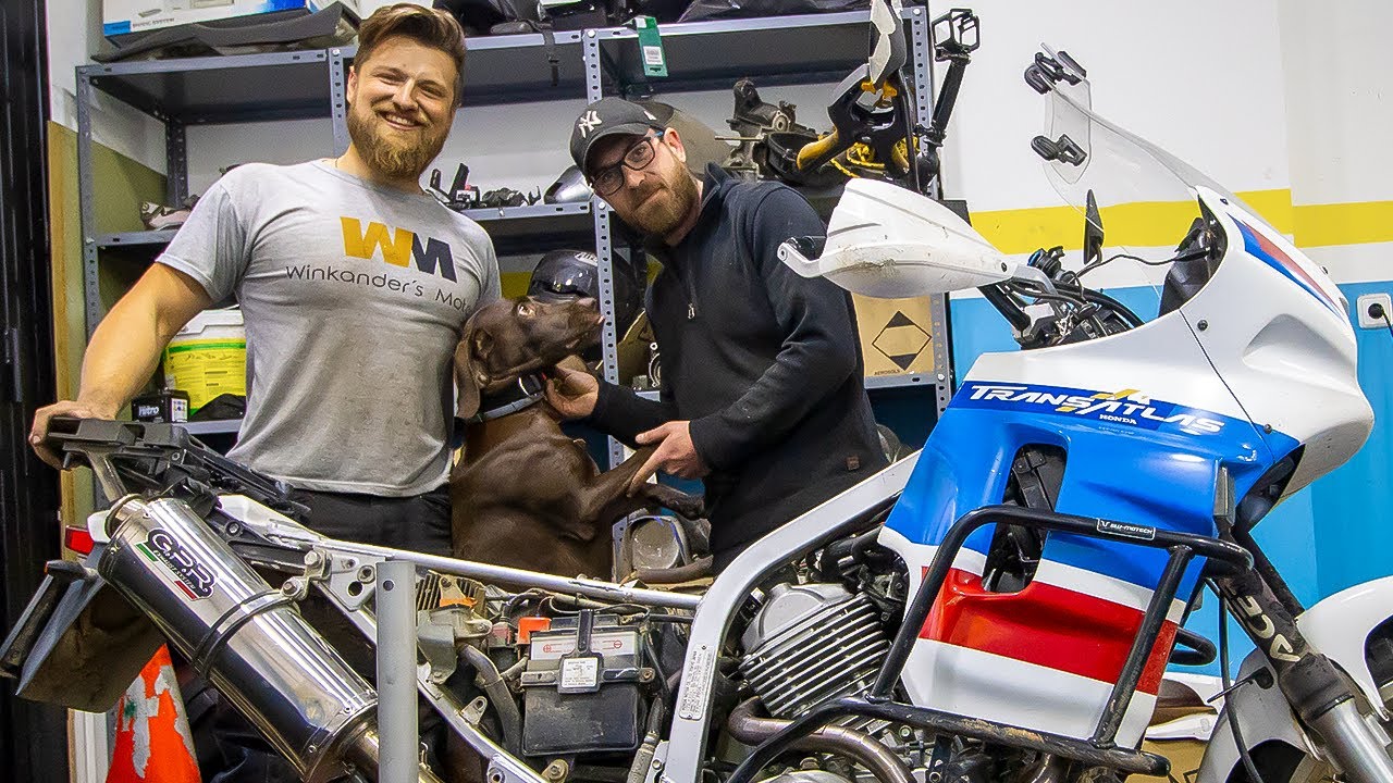 Ремонт моего старого мотоцикла Honda в Андорре.. (Transalp Maintenance Mechanics)
