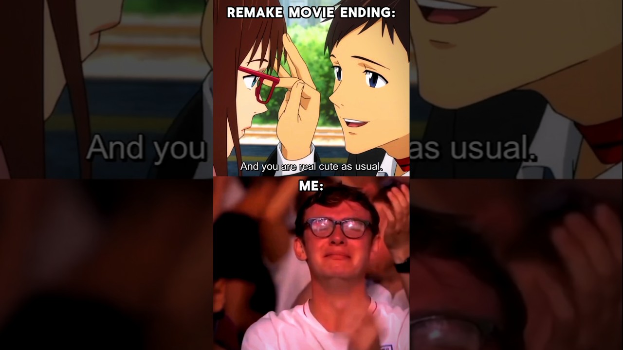 My reaction on evangelion endings....//#evangelion#shorts#shortsfeed