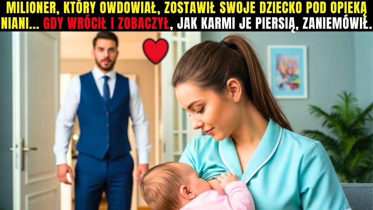 Milioner, który owdowiał, zostawił swoje dziecko z nianią…Gdy wrócił i zobaczył,jak je karmi piersią