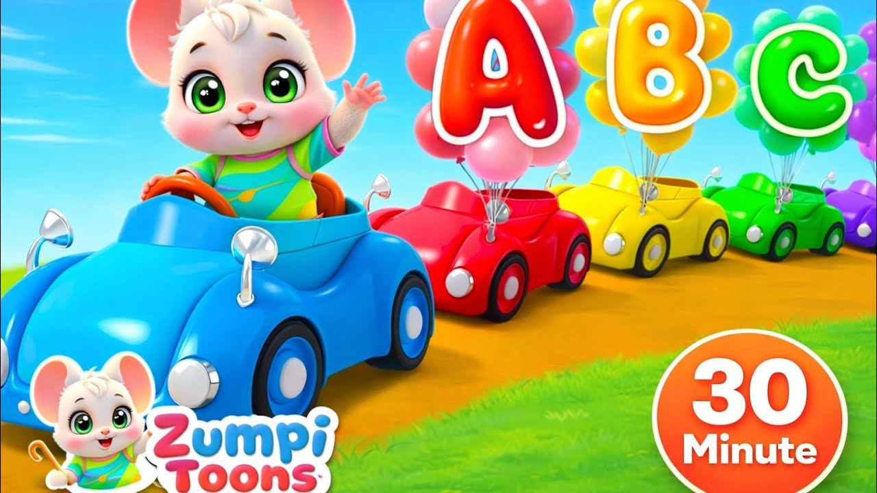 A-B-C learning Party🎈 + 10 More Hindi Nursery Rhymes | 30 Minutes Fun Learning | ZumpiToons 