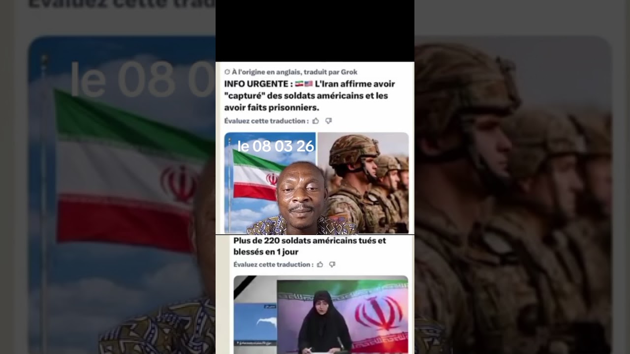 La télévision iranienne vient de confirmer qu'ils ont fait prisonniers les soldats américains