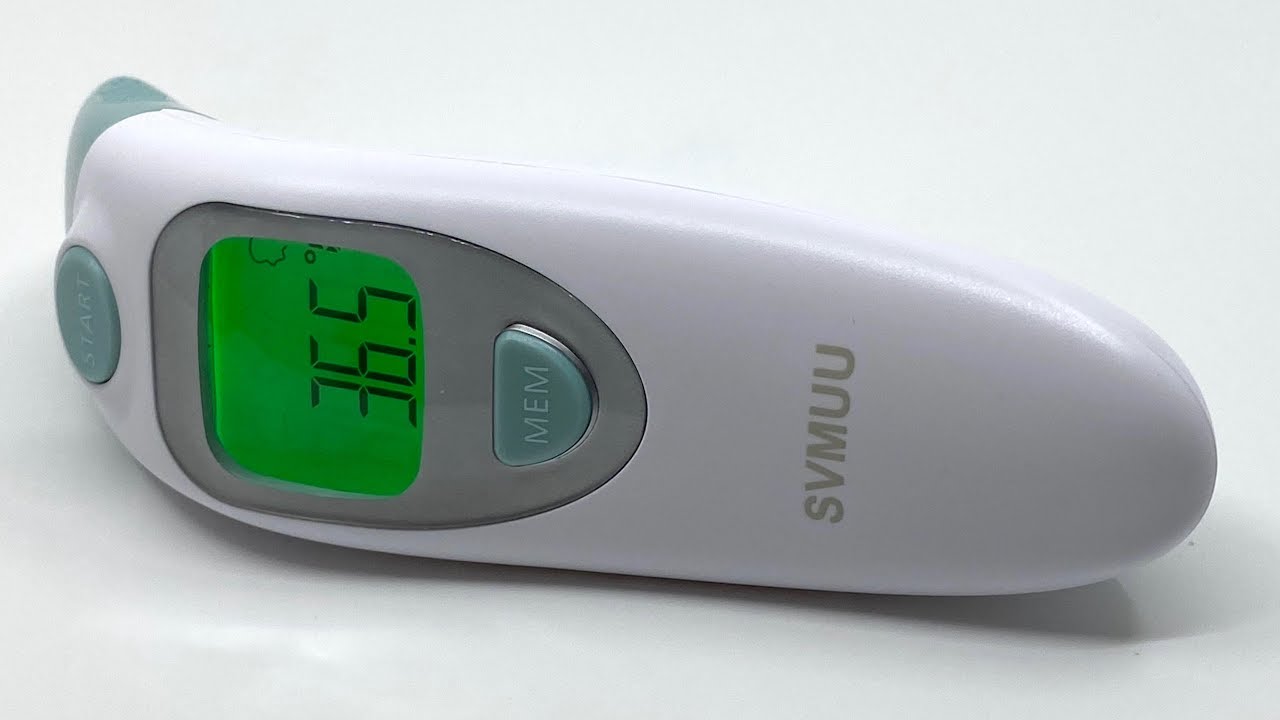 SVMUU Infrared Thermometer 4 in 1 Temperature Forehead Ear Object Ambient IT-121