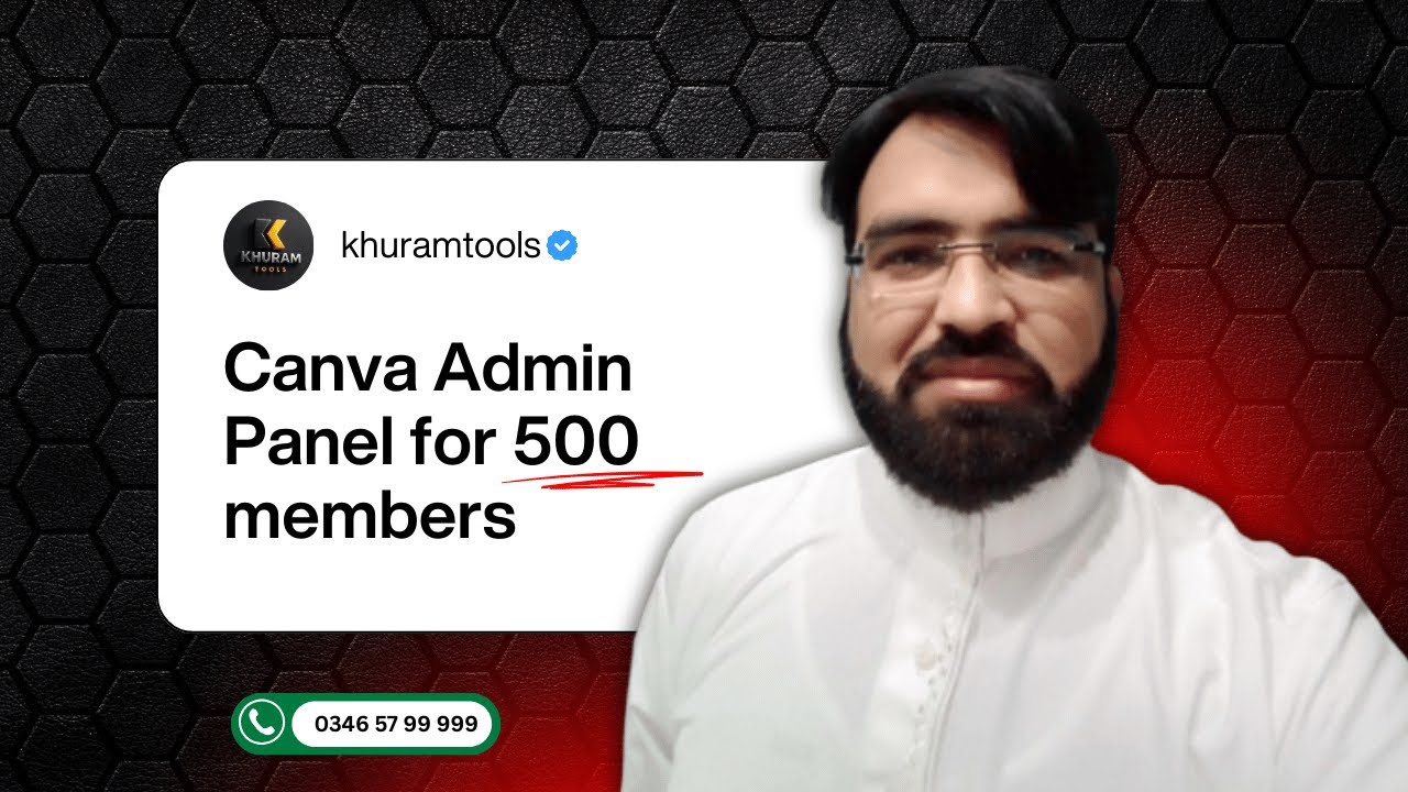 Canva Pro Education Admin Panel for 500 in Pakistan