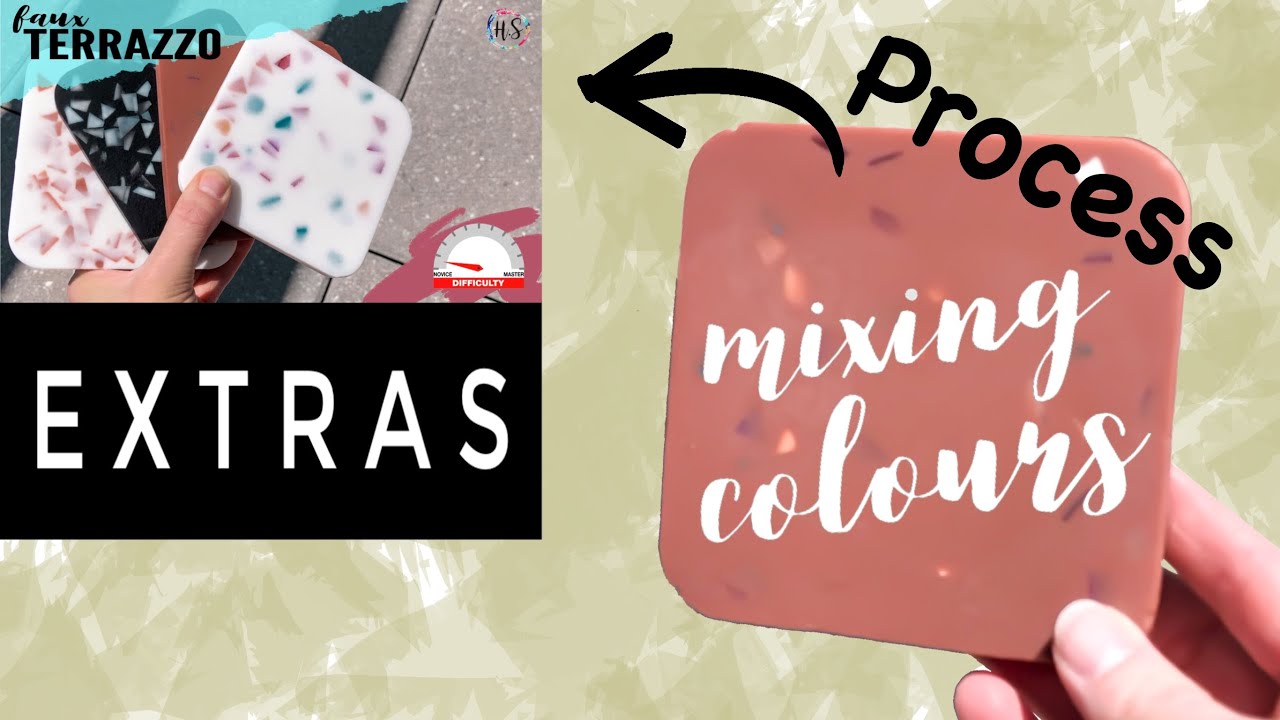 Mixing Colors For Resin - Terracotta Brick - Liquid Pigments & Food Coloring - Terrazzo EXTRAS