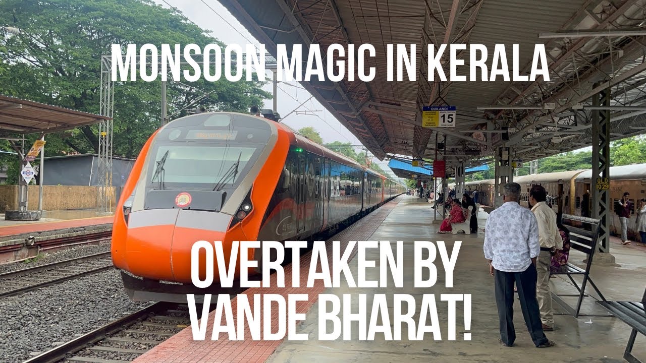 Monsoon journey in Parasuram Express from Mangalore to Thrissur