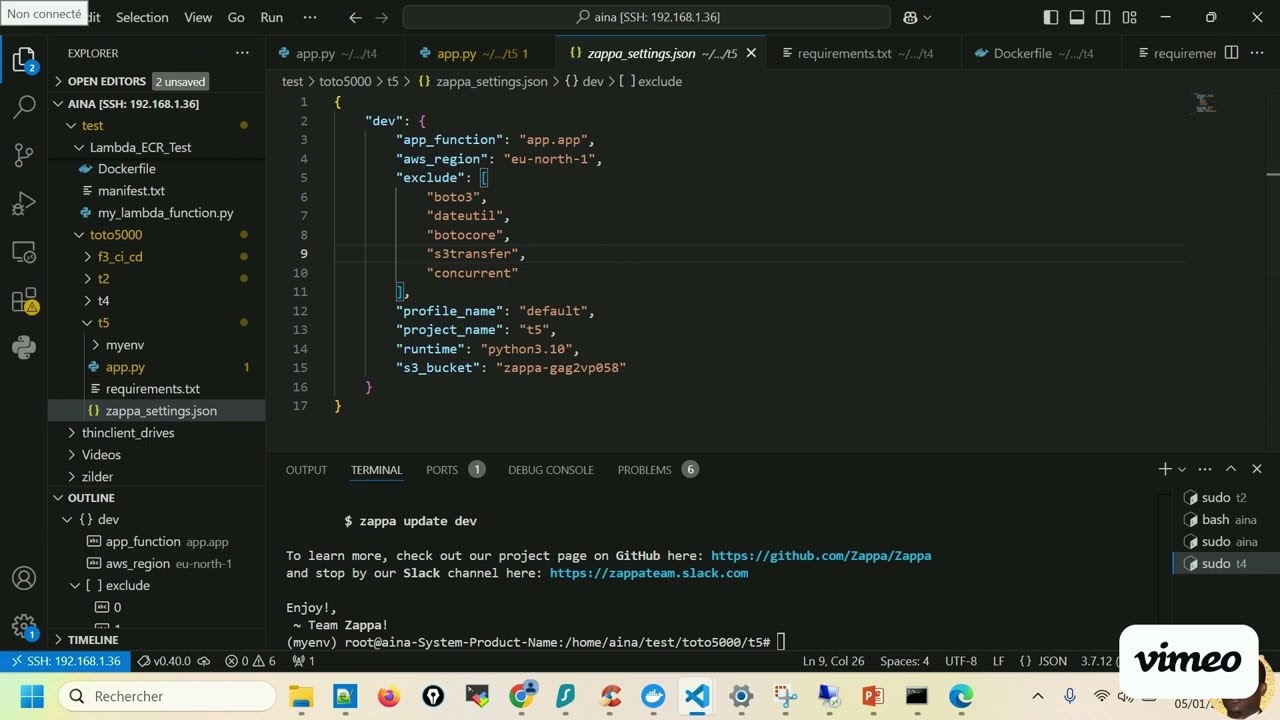F3_ci_cd_2_AWS 43: Déployer une application Flask sur AWS Lambda avec Zappa