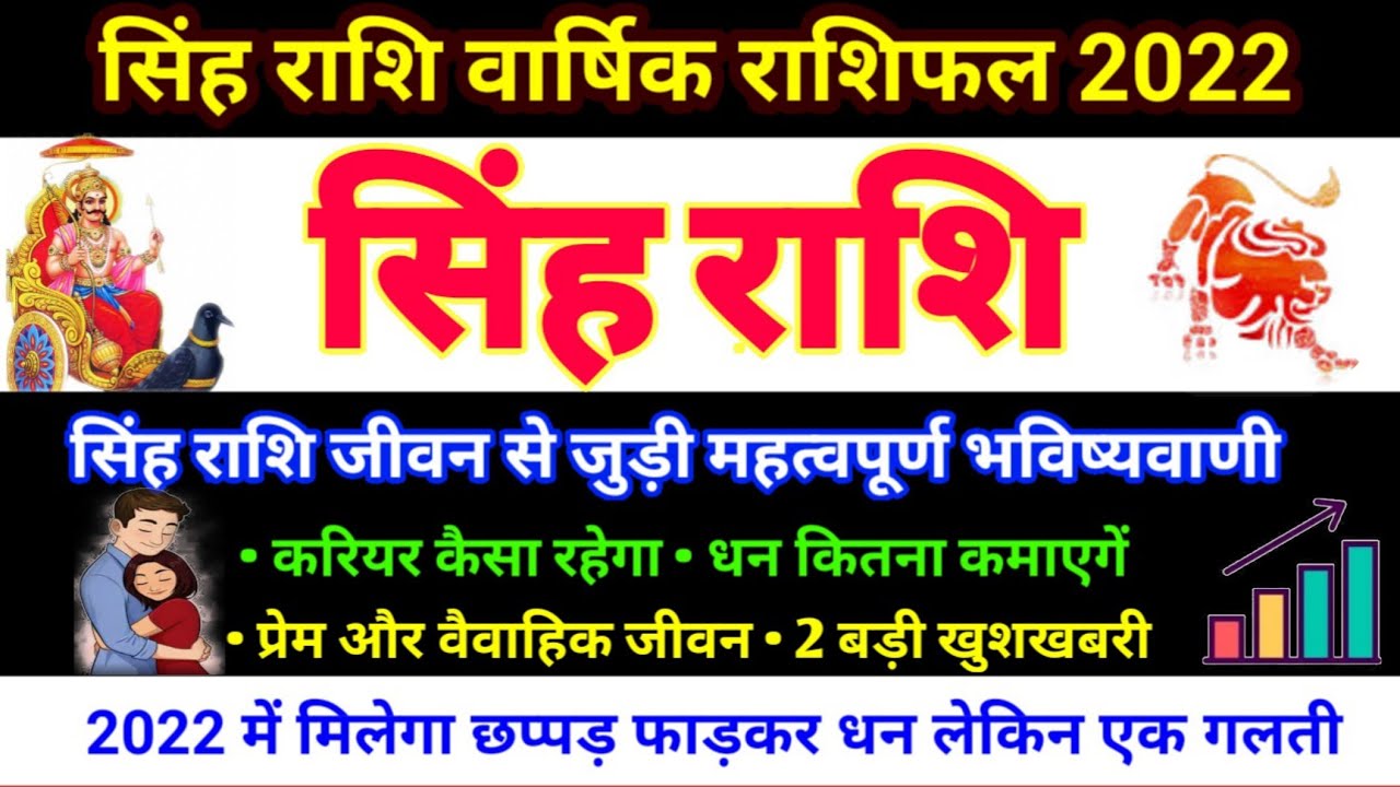 सिंह राशि वार्षिक राशिफल 2022।Leo Yearly horoscope 2022| Singh rashi Rashifal 2022|Singh Rashi 2022