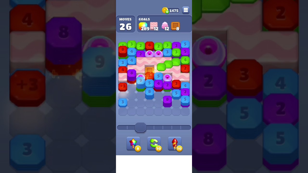 Throw Blocks Level 102 Shoot & Merge Mobile Gameplay