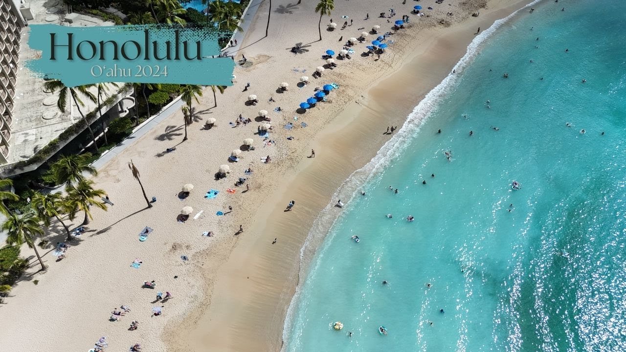 Honolulu - O‘ahu - Waikīkī Beach - Diamond Head - Waimea Bay Beach - Hawaii - 4K