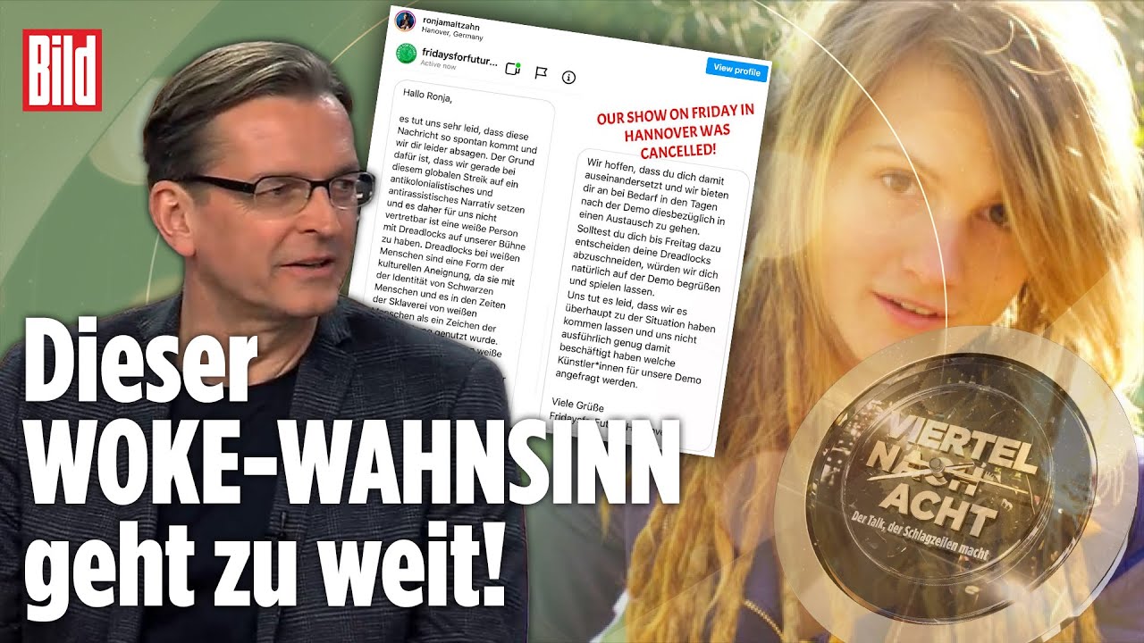 Fridays For Future: Sängerin wird wegen Dreadlocks ausgeladen | Claus Strunz bei Viertel nach Acht
