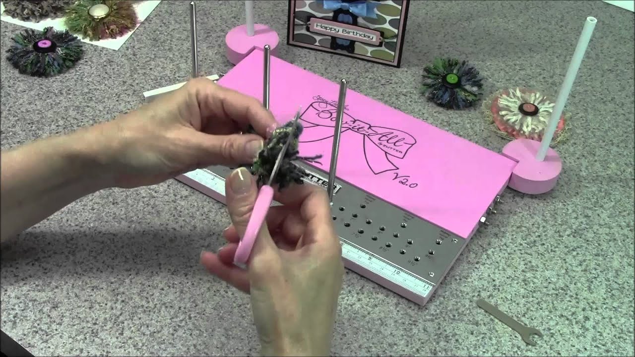 Zutter Bow-it-All V2.0 Tutorial - Fiber Flower Embellishments with Really Reasonable Ribbon