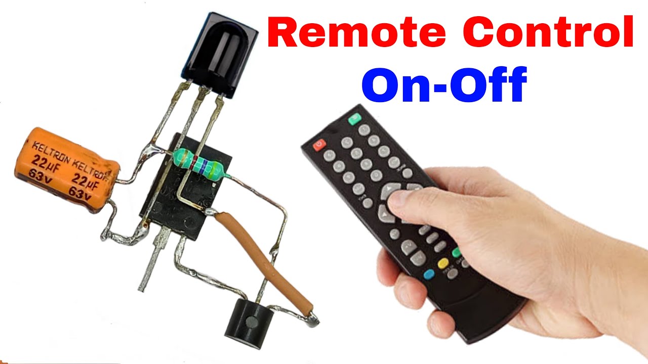 Remote Control ON-OFF Switch Circuit For All Kinds Of Light..Remote Operated Switch