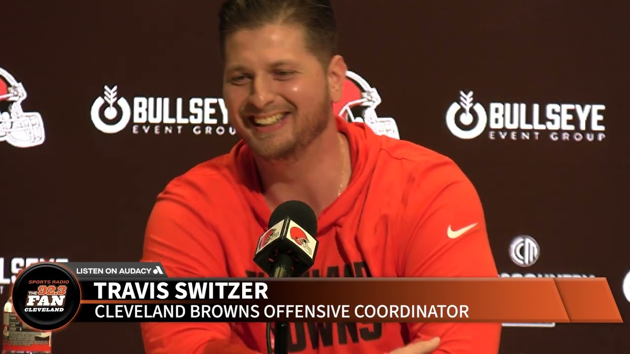 Browns OC Travis Switzer introduction, talks Shedeur Sanders/Deshaun Watson/Dillon Gabriel + offense