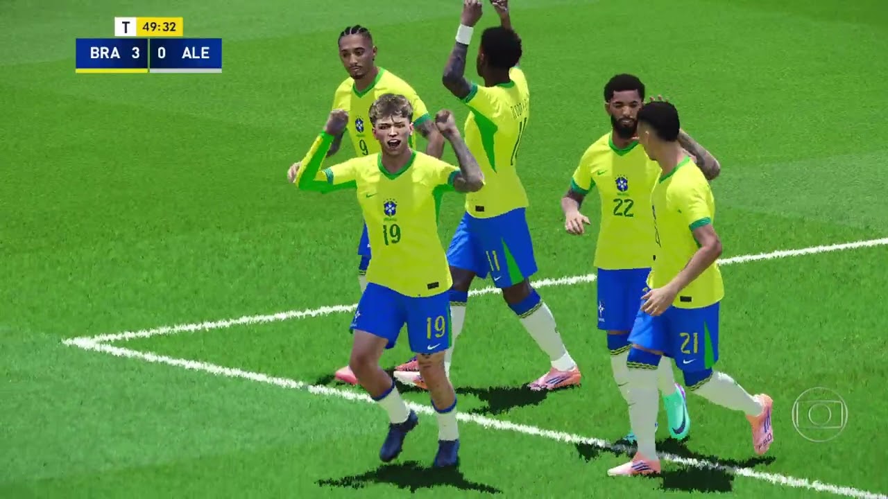 QUINTO JOGO PELA SELEÇÃO BRASIL X ALEMANHA