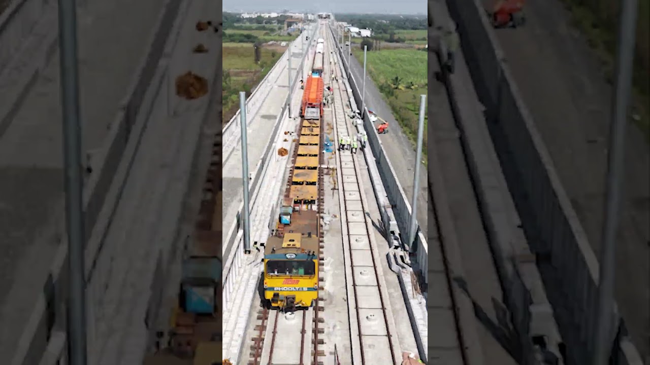 Overhead Electrification works in Progress | Bullet Train Project