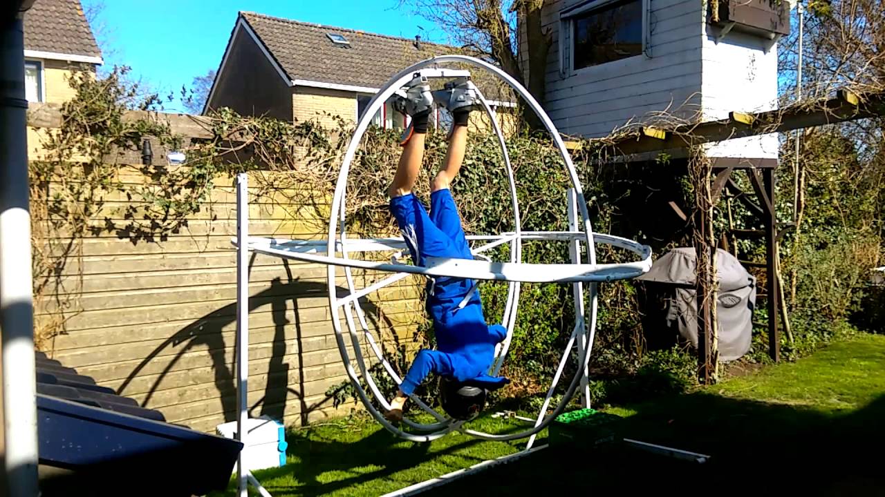 Homemade human gyroscope test