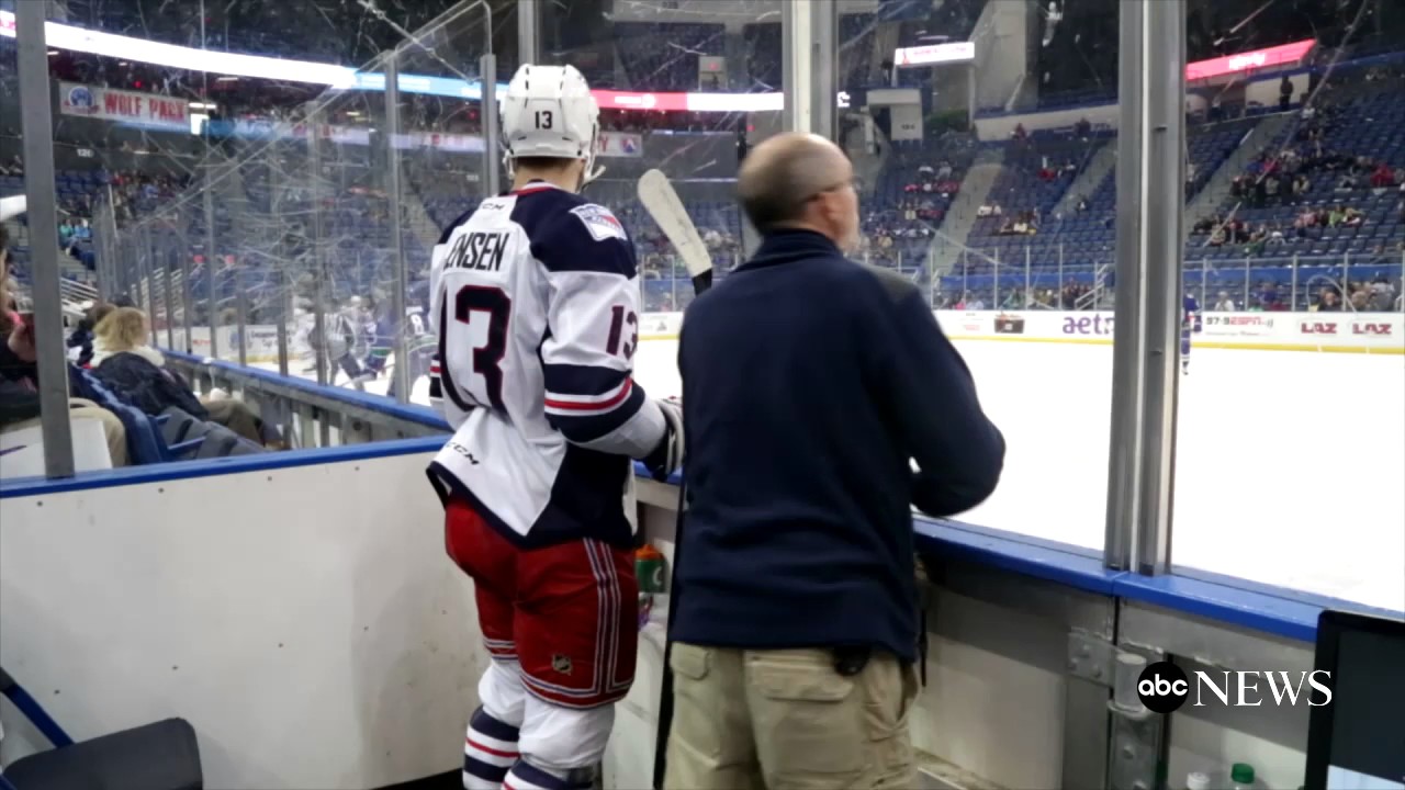 Inside a Hockey Penalty Box  Heated Players and a Constant Countdown Video   ABC News