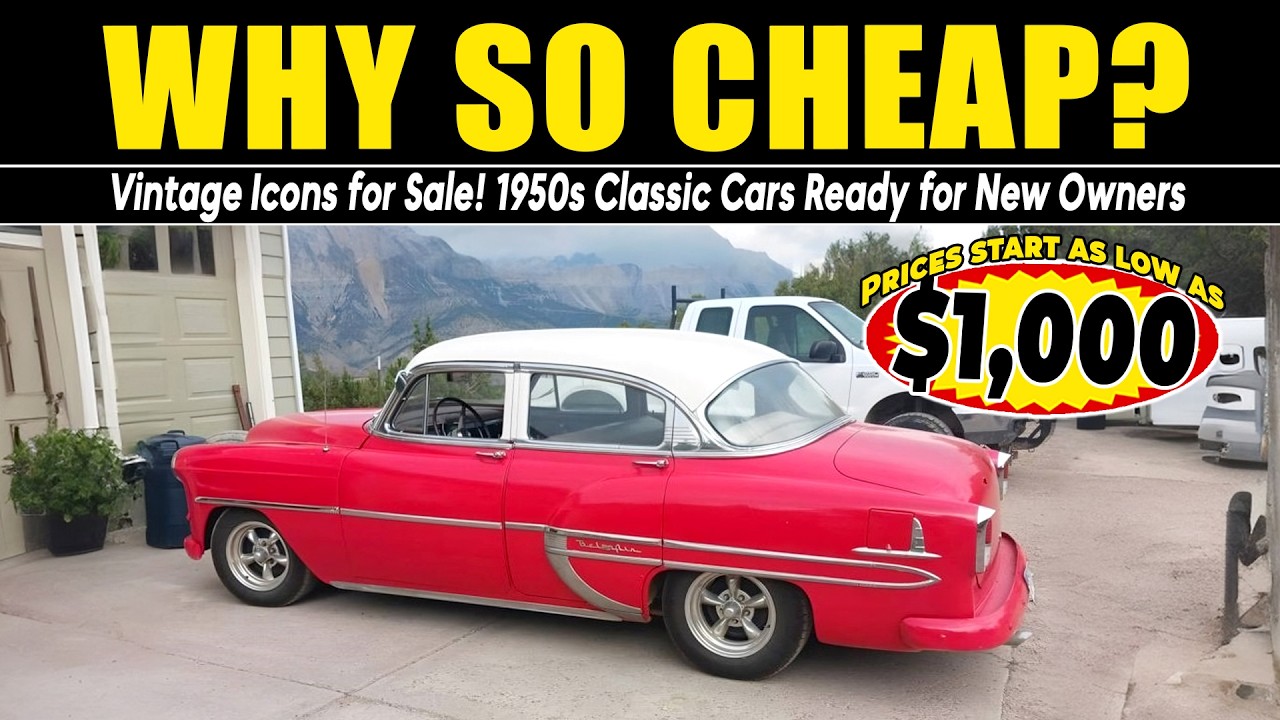 Why So Cheap 1950s Classic Cars Ready for New Owners   Don’t wait — deals like these disappear fast!