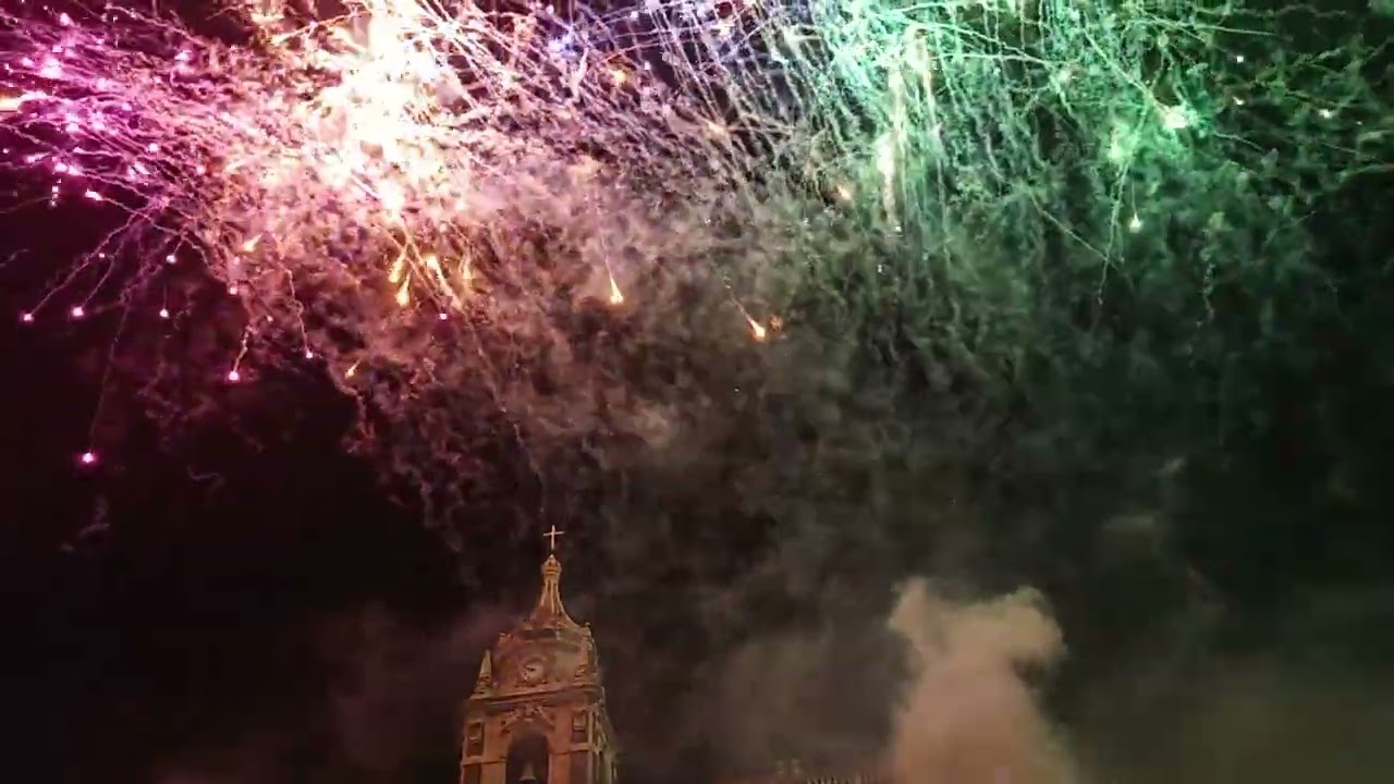 Festa di san Mauro patrono di Viagrande partito san Caterina ditta pirotecnica Sinopoli rc