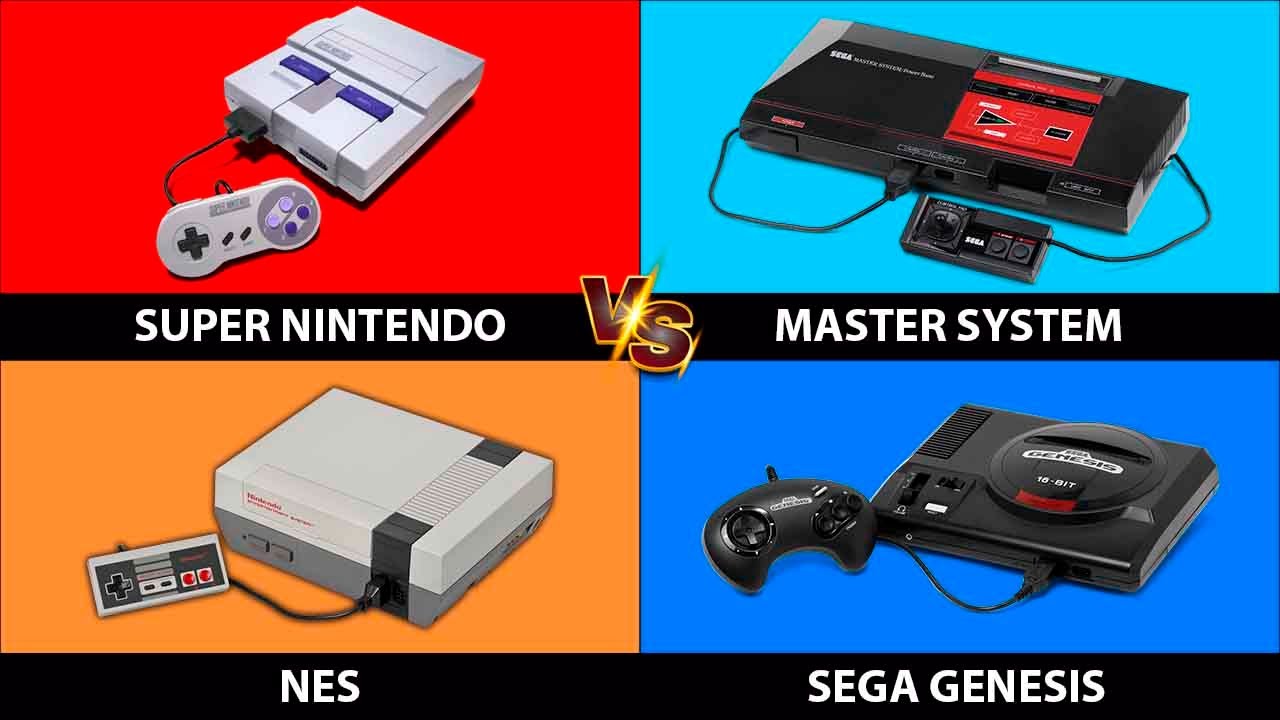 Super Nintendo vs Sega Genesis vs Nes vs Master System | Comparativa Gráfica | Graphics Comparison
