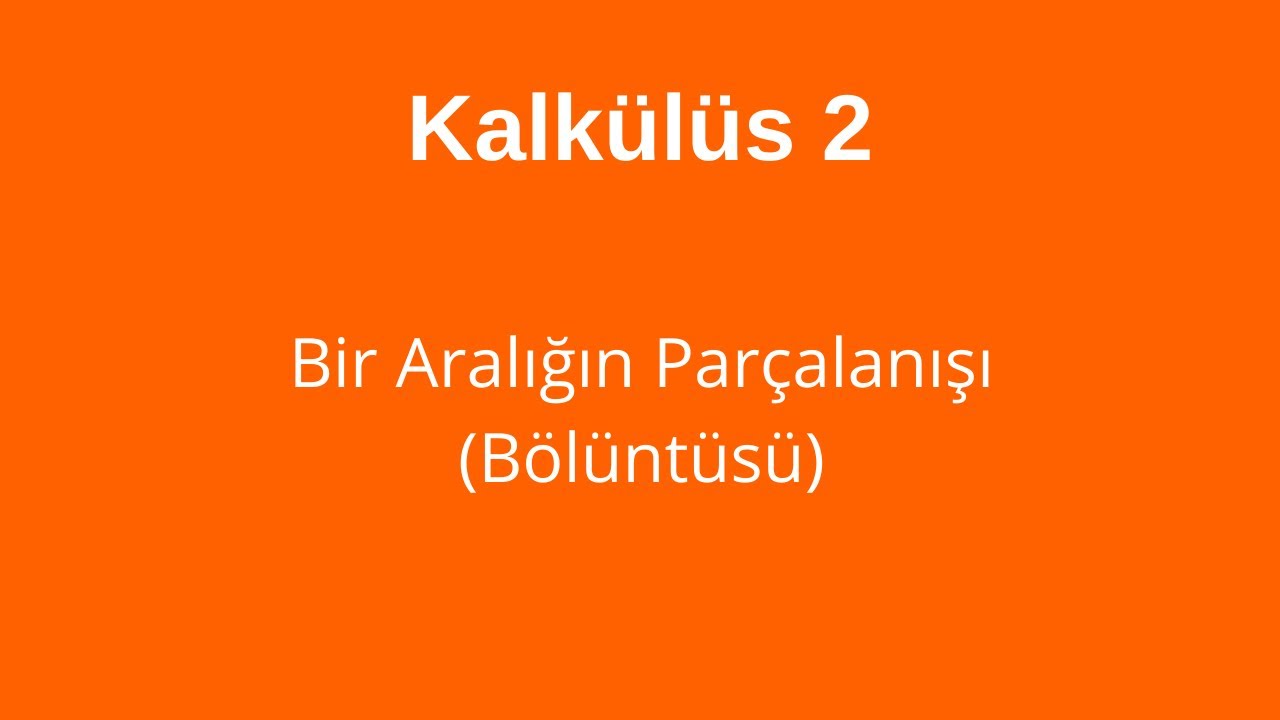 38) Bölüntü  (Parçalanış)