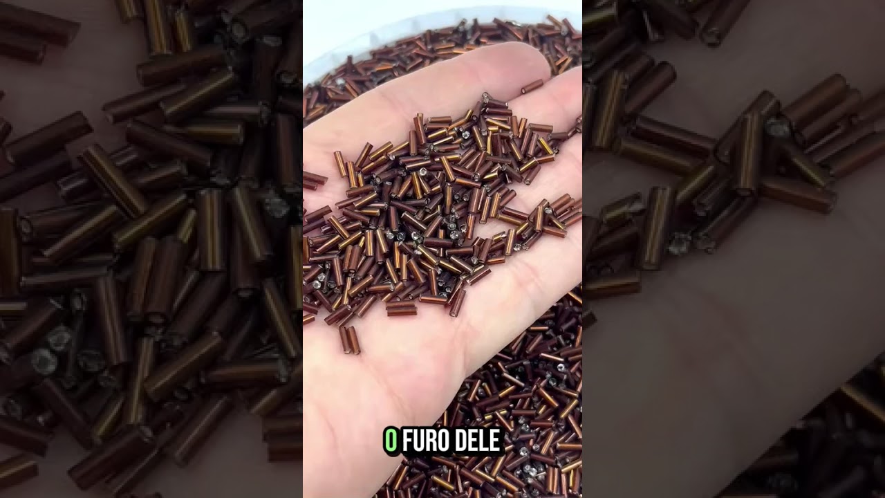 Miçanga Canutilho Marrom 7mm 1000pçs 