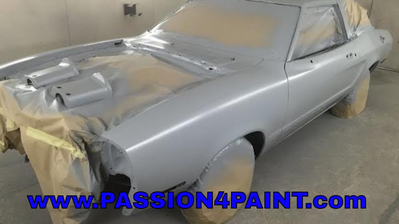 Ford Mustang Repaint Part 1 , Primer Stage Using The Devilbiss FLG5 1.8