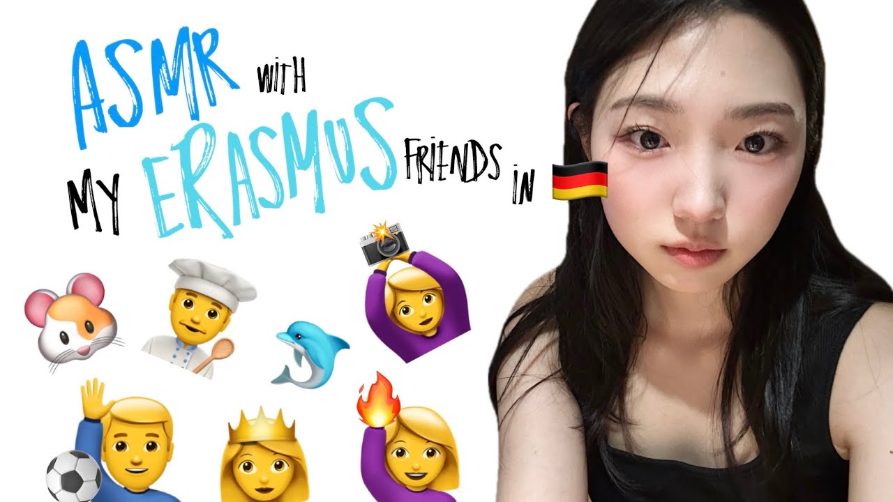 [ASMR] 교환학생들의 초보감성 듬뿍! asmr 체험기 in Germany🇩🇪