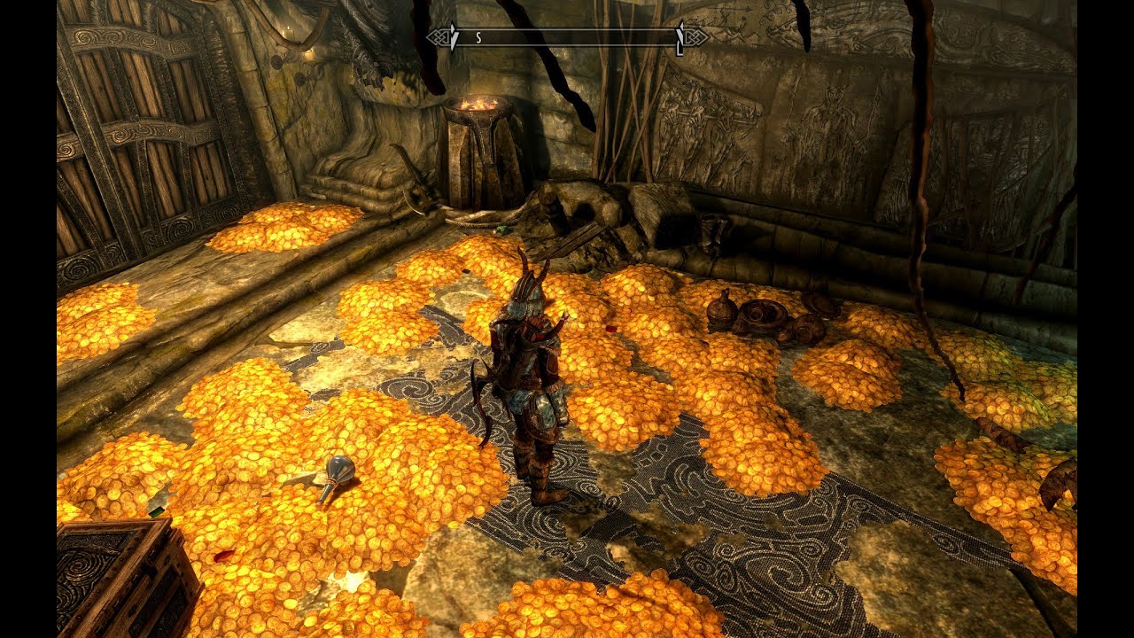 SKYRIM-  3 бага на золото.