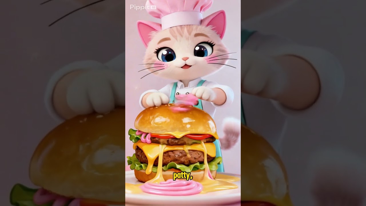 Chef Meow’s Secret Burger Recipe! 🐈🍳