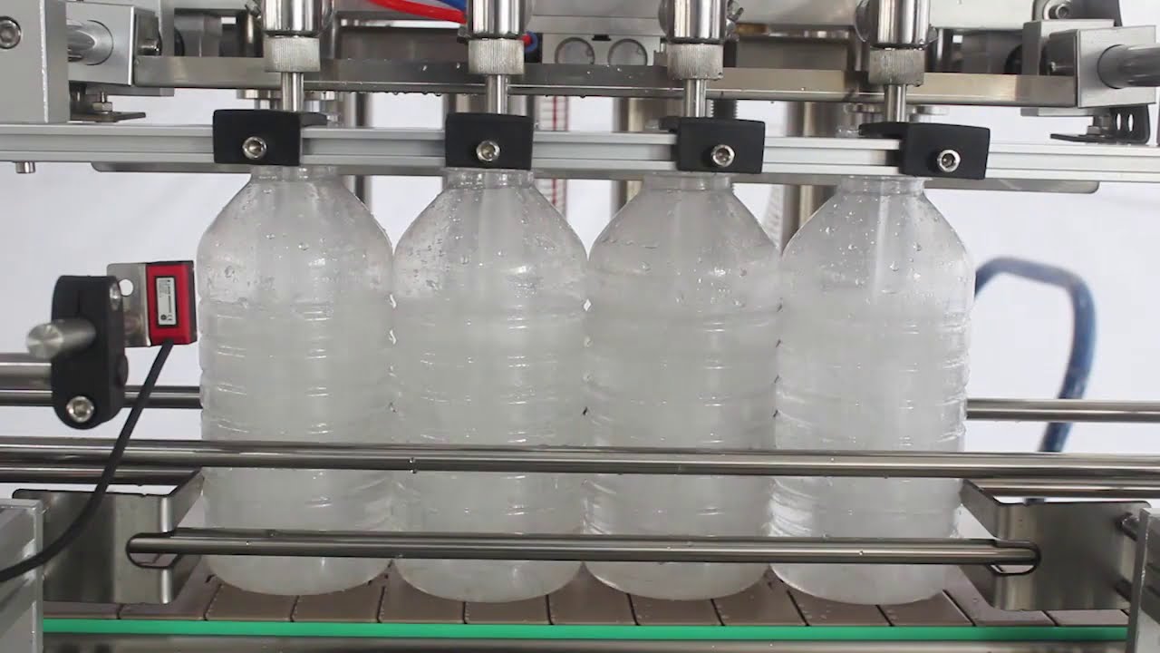 Fully Automatic 4 Heads Bottle Filling Machine