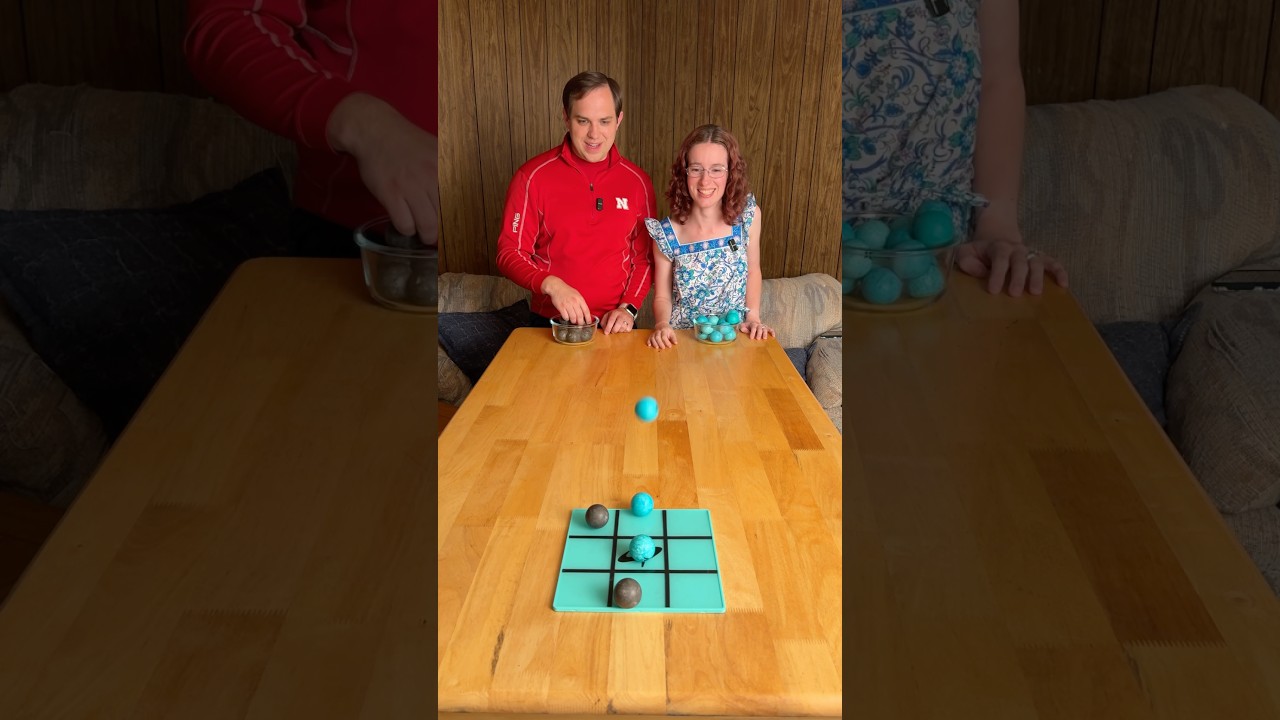 Sticky Defense 🍯 Tic-Tac-Toe! #couple #games @dudeperfect