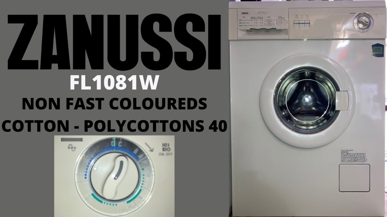 Zanussi Nexus FL1081 Washing Machine - [D] Non Fast Coloureds Cotton - Polycottons 40
