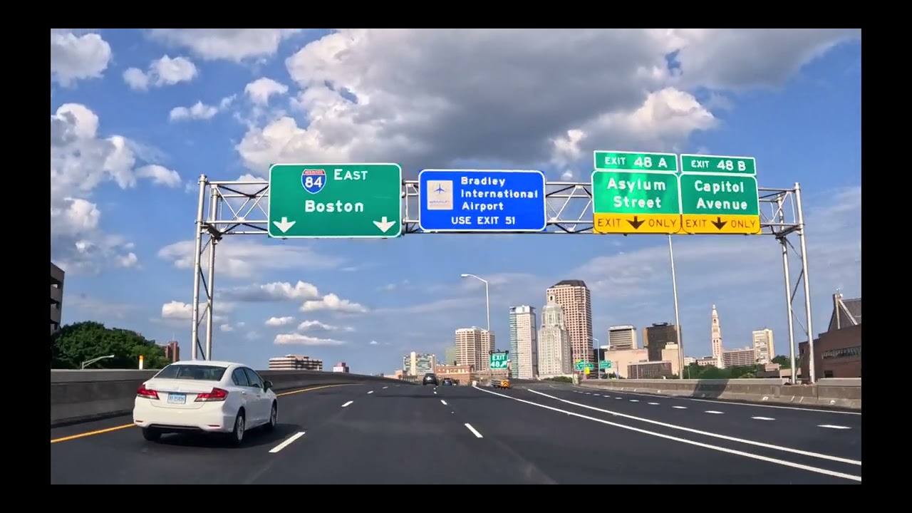 4K Relaxing Drive on a Highway