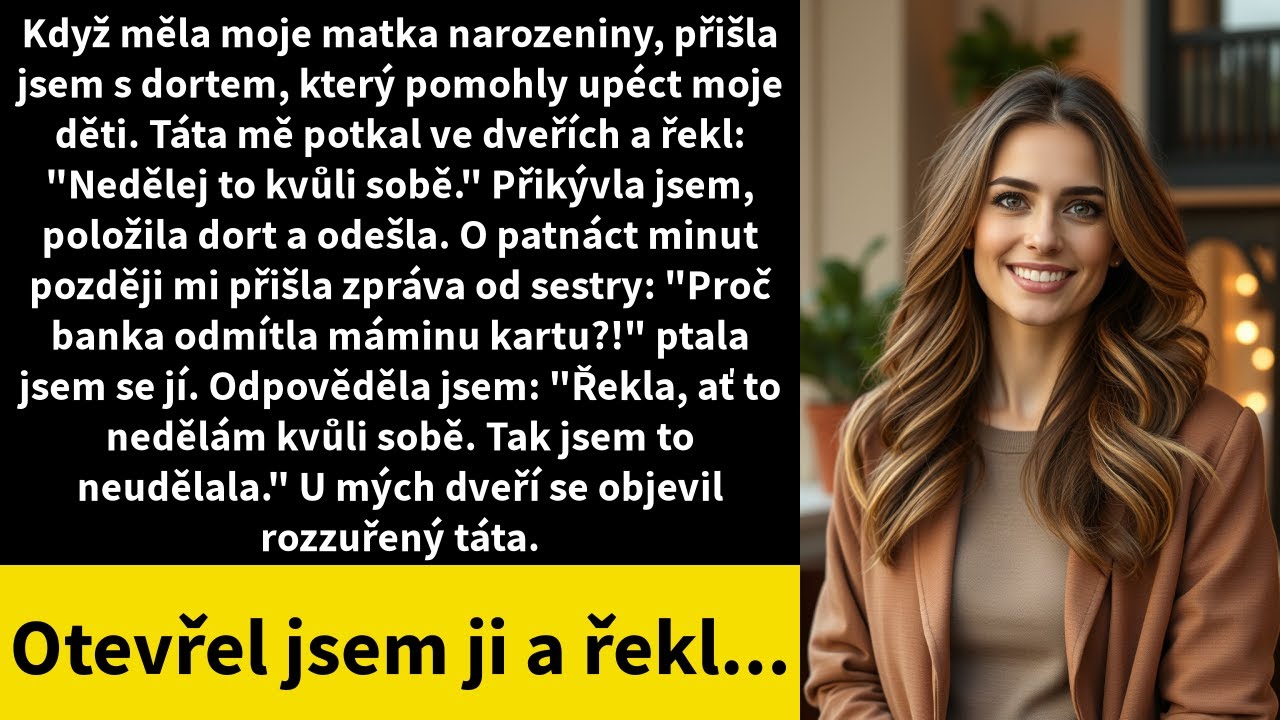 Když měla moje matka narozeniny, přišla jsem s dortem, který pomohly upéct moje děti.
