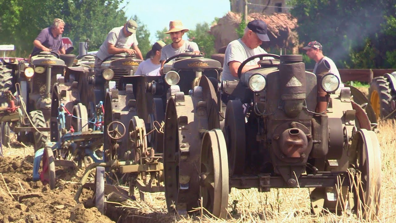 Aratura e accensioni Landini SuperLandini - Baura (FE) 2025 | Hot bulb tractors plowing & start up
