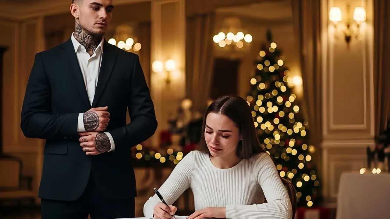Unter Tränen unterschreibt sie auf der Weihnachtsfeier die Scheidung – ahnungslos： er ist Mafi