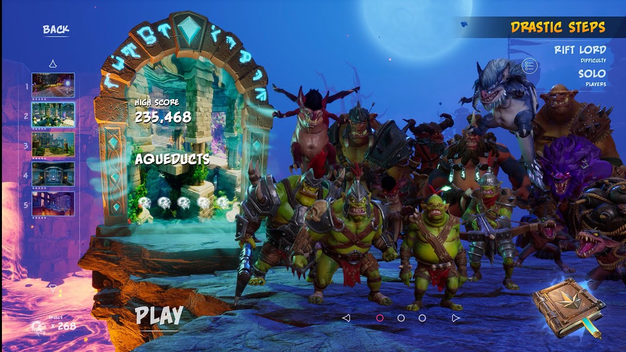 Orcs Must Die! 3 - Drastic Steps: Level 2 - Aqueducts - Rift Lord (Gameplay/Walkthrough)
