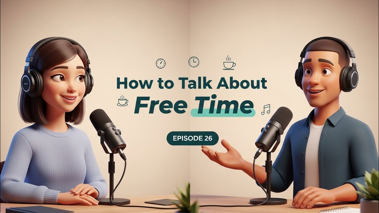 English Conversation Practice: Free Time & Hobbies (Slow Listening) | English Podcast for beginners