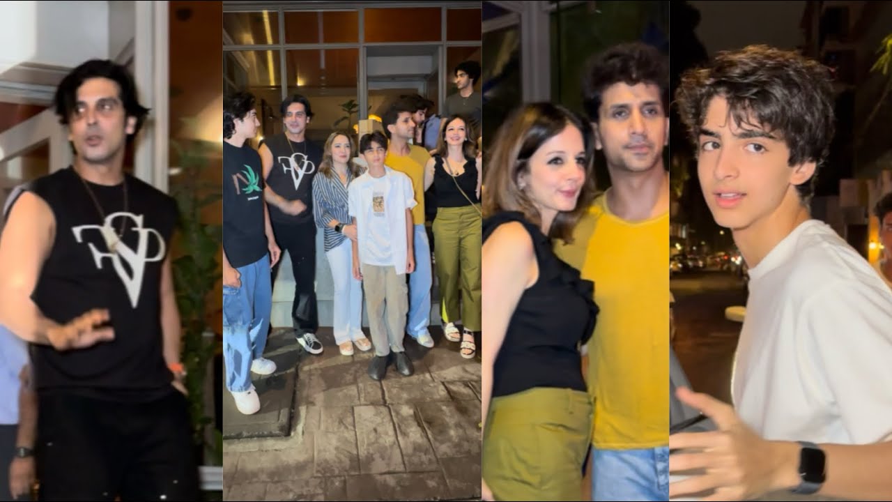 Zayeed Khan Hrithik Roshan Sons &Suzanne Khan arslan goni At zayed khan birthday party ❤️😍