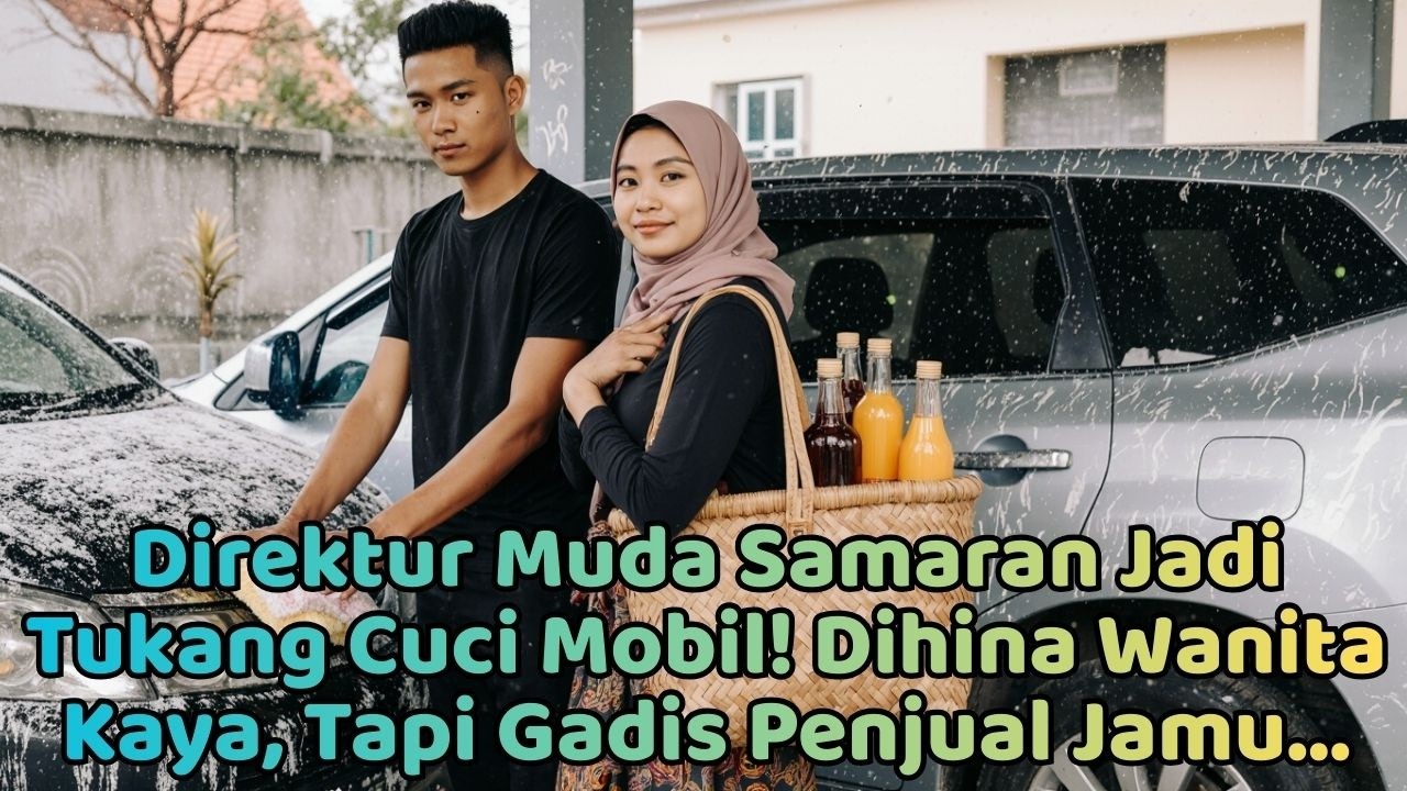 Direktur Muda Samaran Jadi Tukang Cuci Mobil! Dihina Wanita Kaya, Tapi Gadis Penjual Jamu