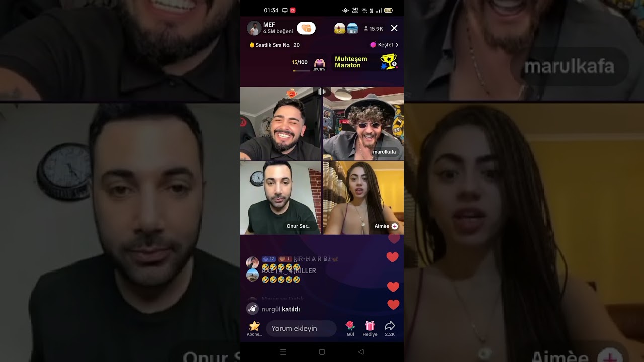 Mef,Marul,Onur🙈Full Kesintisiz Yayın|01/09/2023|😂